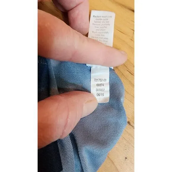 ATHLETA Blue Frost Chaturanga Legging Tight Geometric Athletic Yoga Size S - Picture 6 of 7